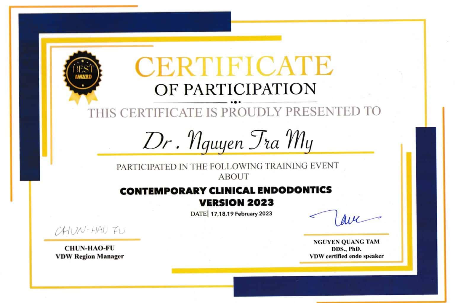 Bằng cấp chuyên môn