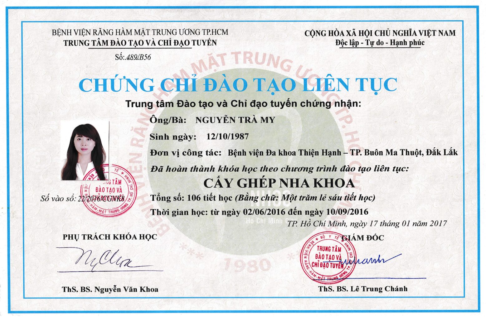 Bằng cấp chuyên môn