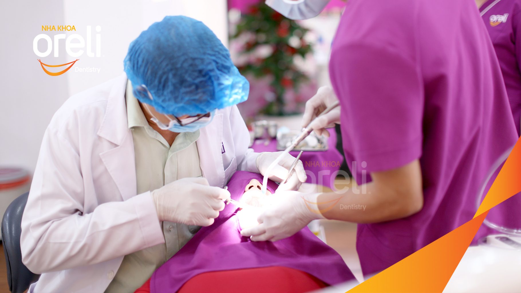 Kết quả sau 2 – 3 buổi: Màu răng tự nhiên và hài hòa với gương mặt tại Oreli