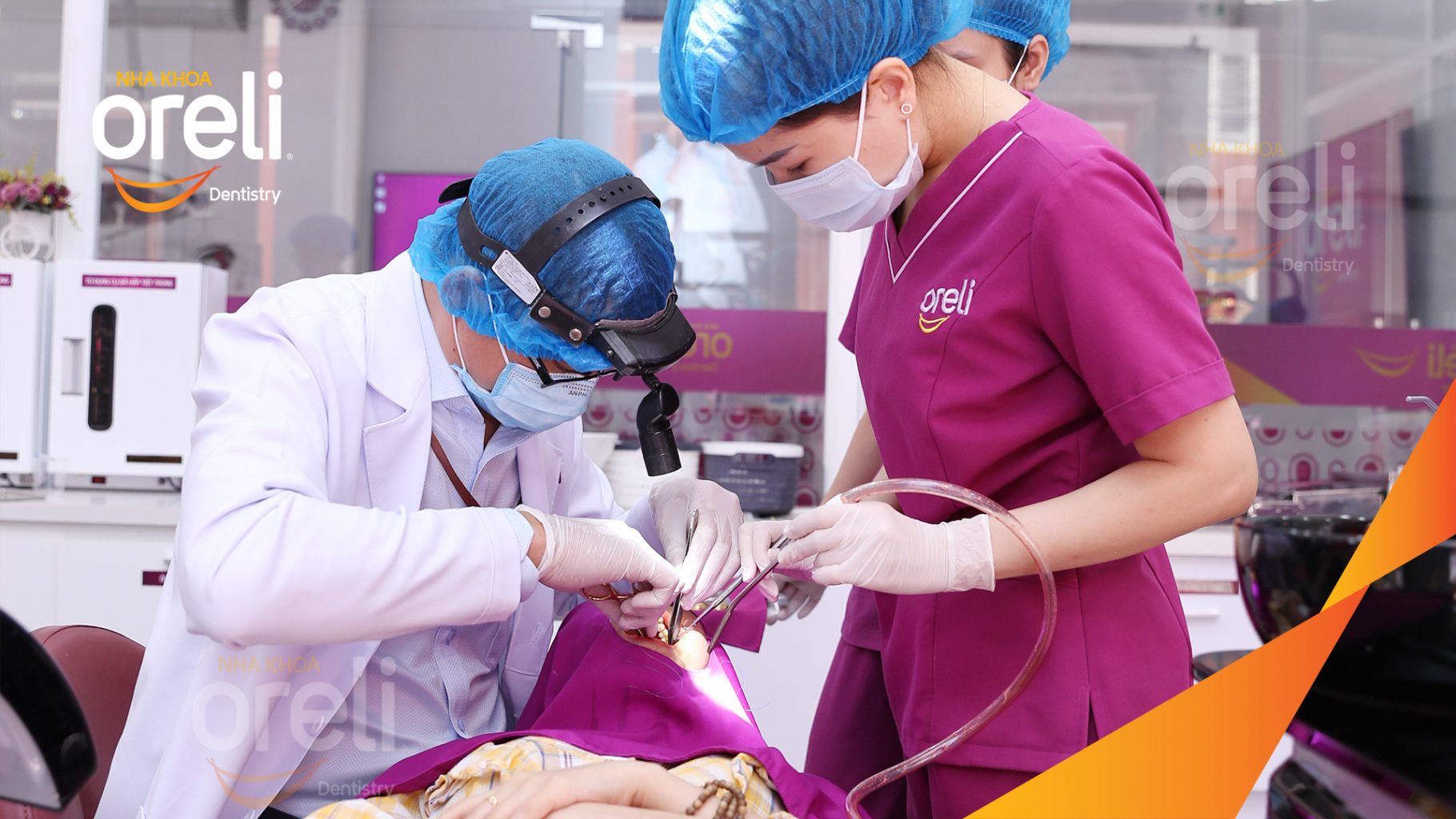 Thực hiện Nhổ răng khôn kéo dài 1 tiếng tại Oreli