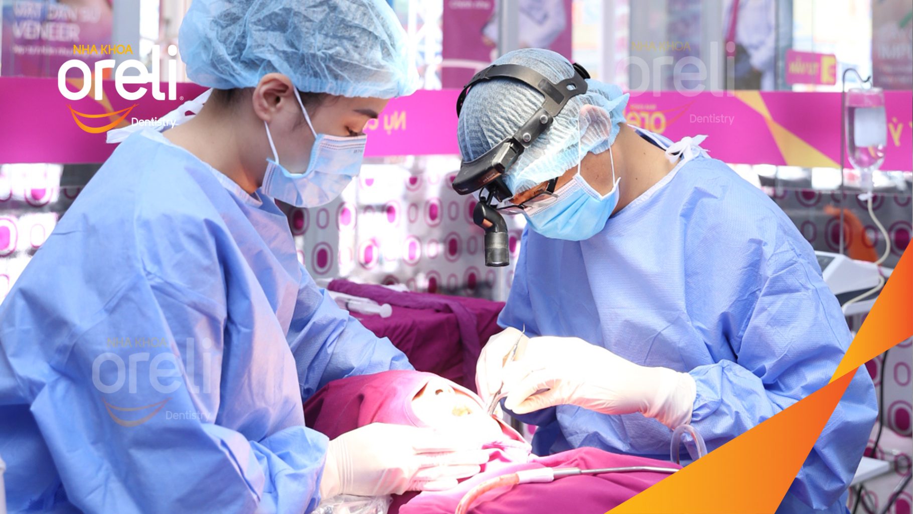 Mất răng hàm trên trước khi điều trị tại Oreli
